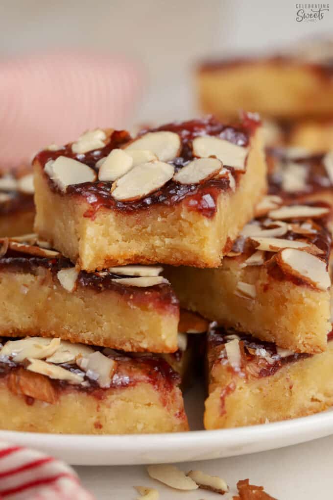 Almond Jam Bars - Celebrating Sweets