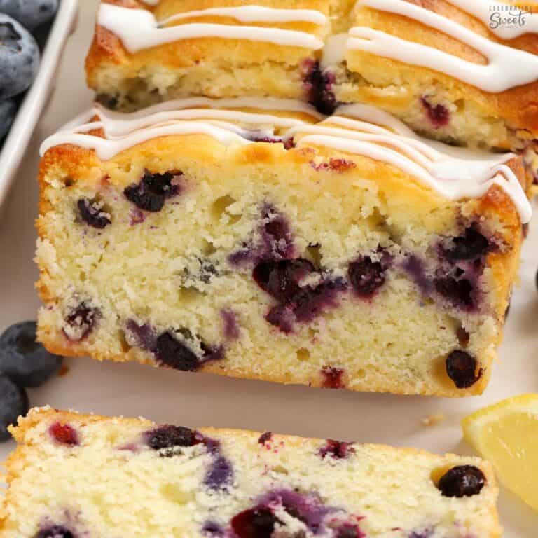 Lemon Blueberry Bread - Celebrating Sweets