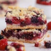 Berry Crumble Bars - Celebrating Sweets