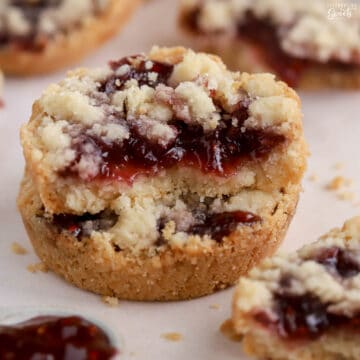 Raspberry Crumble Cookies - Celebrating Sweets