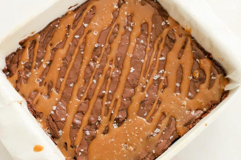 Best Caramel Brownies - Celebrating Sweets