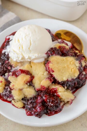 Blackberry Cobbler - Celebrating Sweets