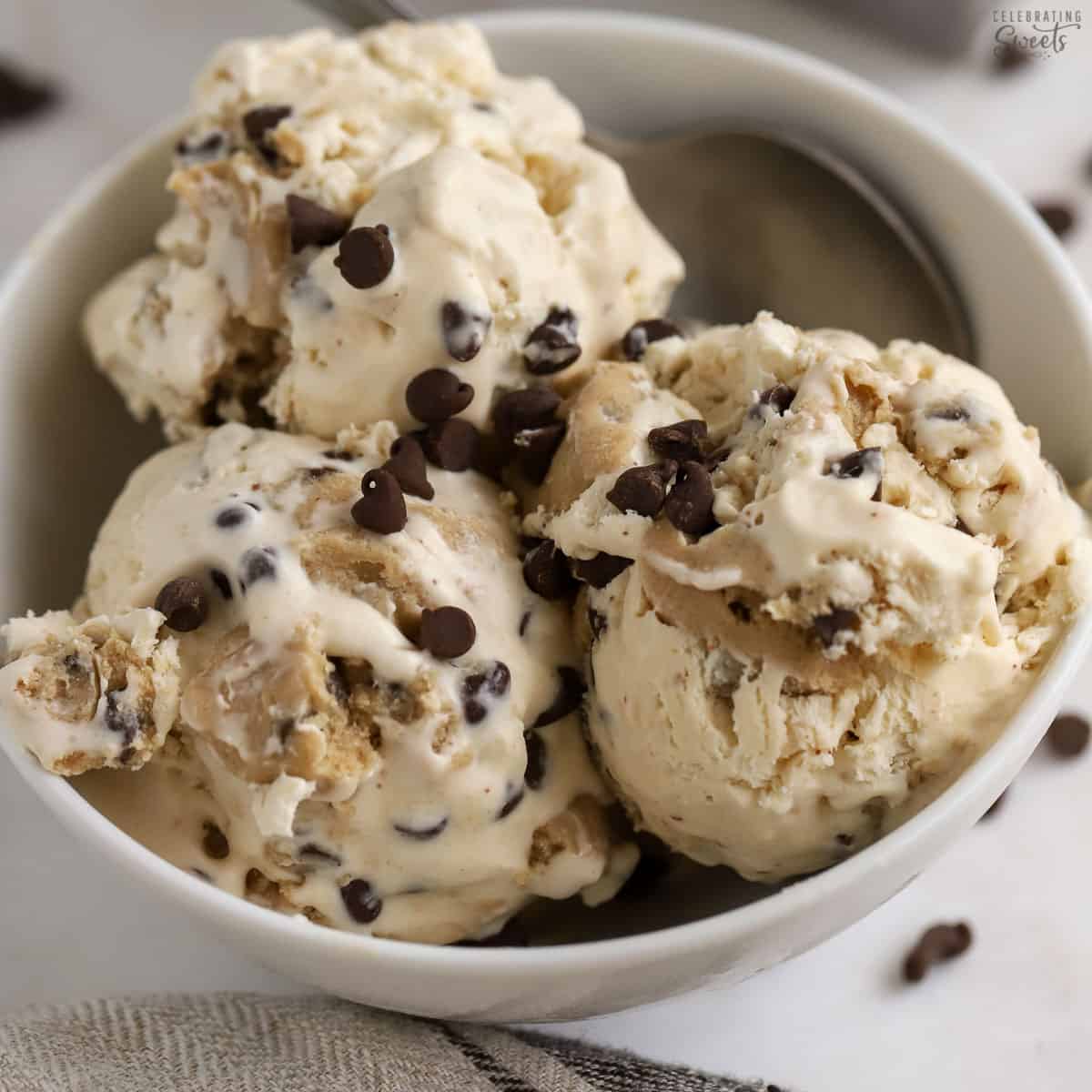 Chocolate Chip Cookie Dough Ice Cream - LMLDFood