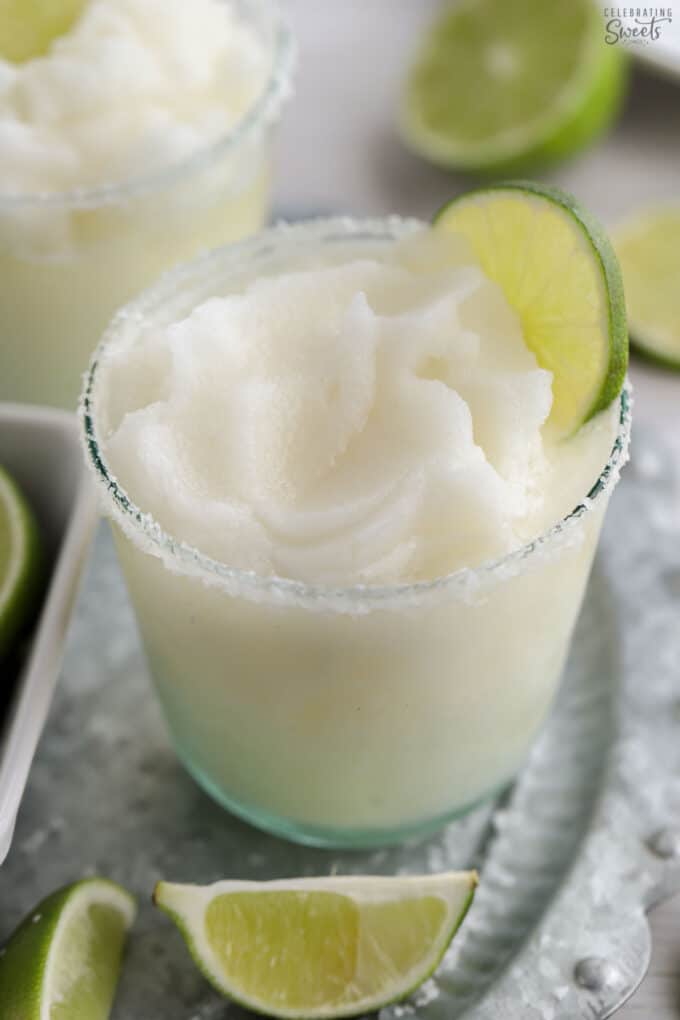 Frozen Margarita Recipe {5 Ingredients} - Celebrating Sweets