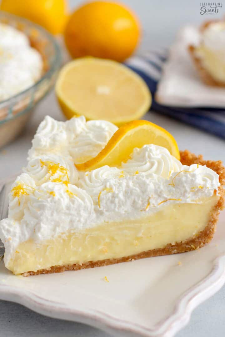 Lemon Cream Pie {Fresh & Flavorful} - Celebrating Sweets