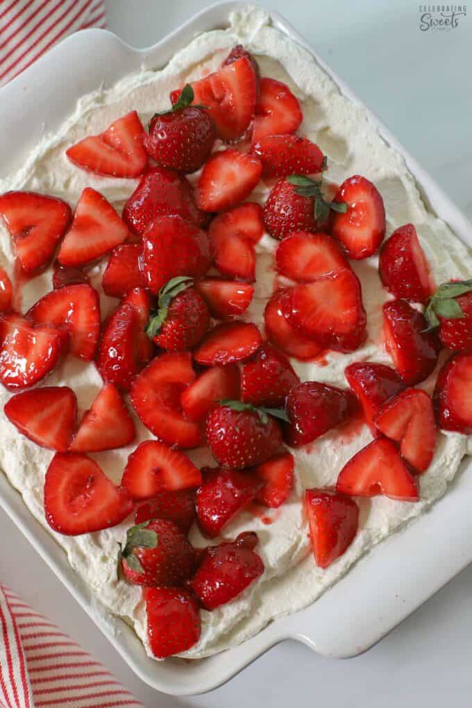 Strawberry Icebox Cake - Celebrating Sweets